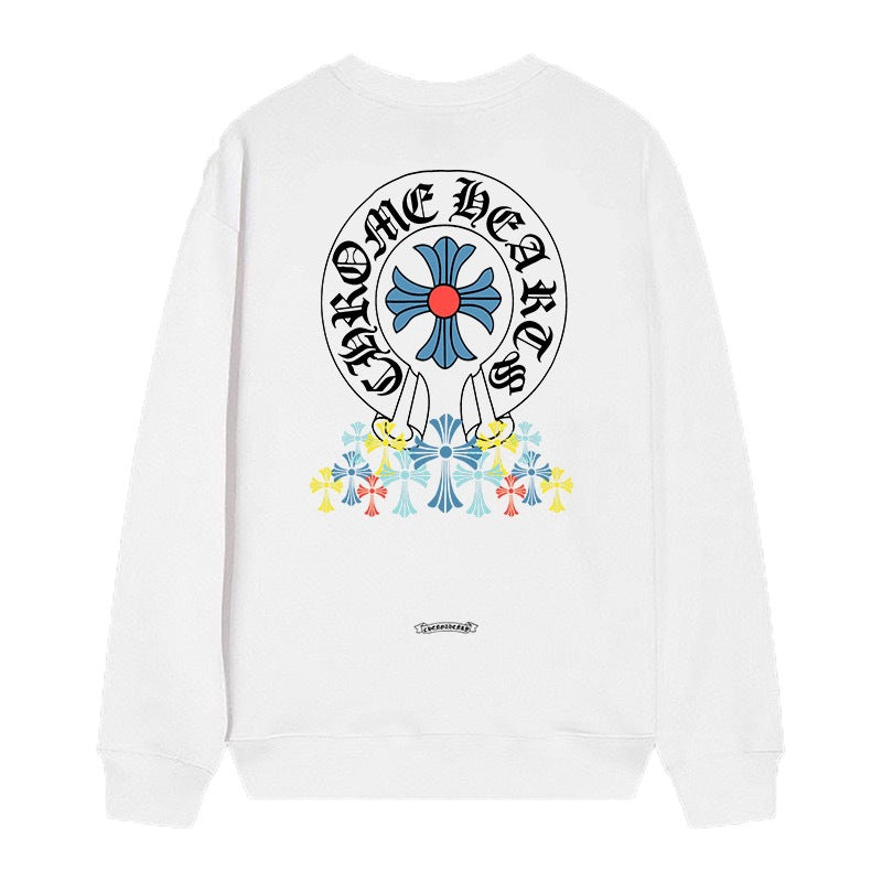 Chrome Hearts Cross Horseshoe Crewneck Sweatshirt Vintage Street Top