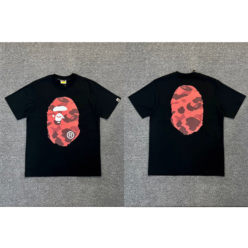 Bape Ape Head Shark Multi‑Print Oversized Tee Streetwear Unisex