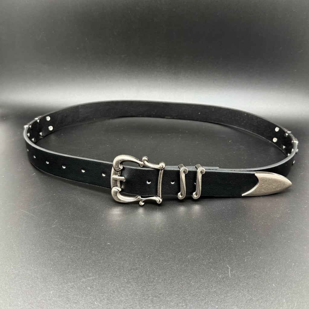 Iris Floral Kendo Western Style Leather Belt Unisex Streetwear