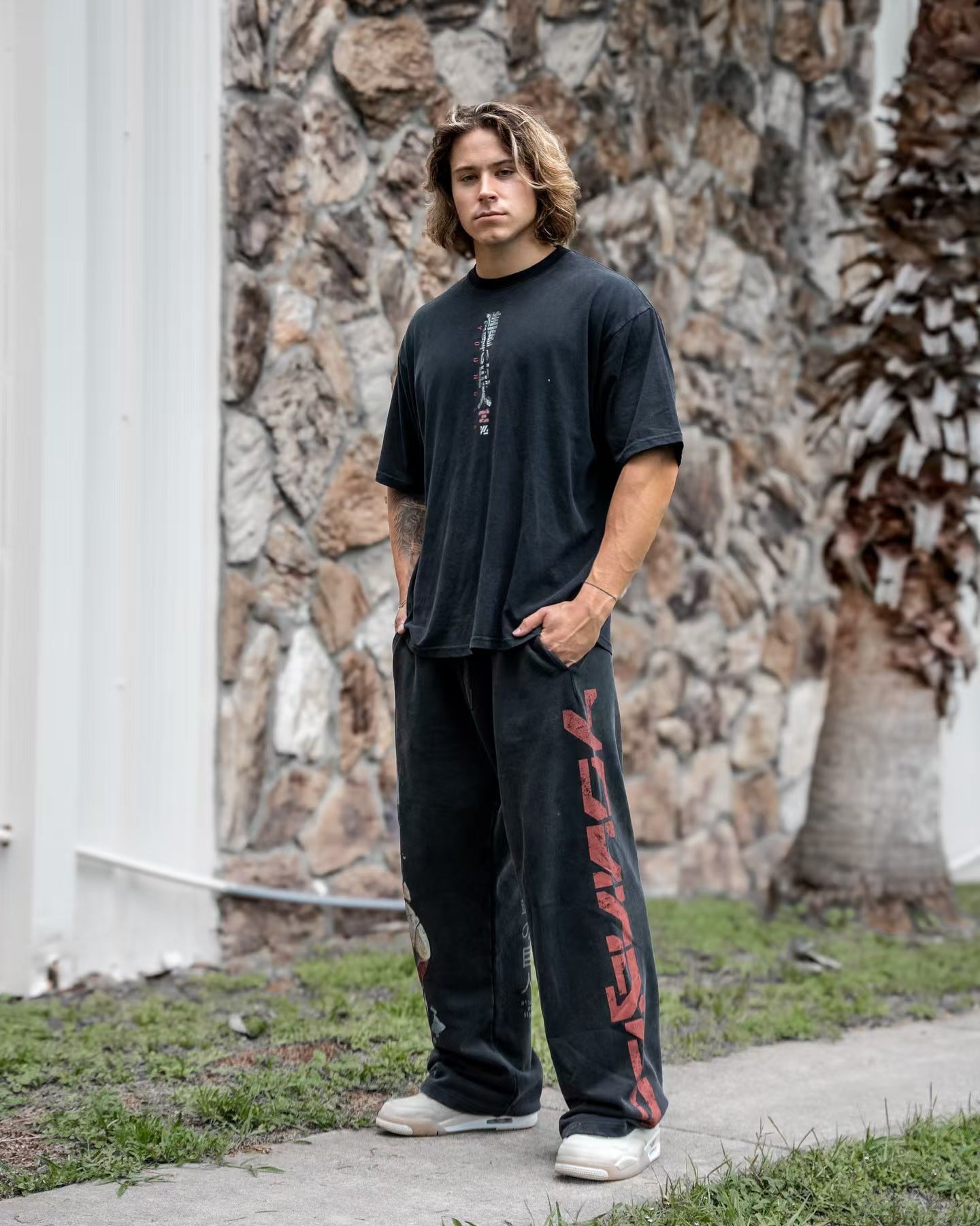 YOUNGLA 2128 AOT© x YLA Baggy Joggers
