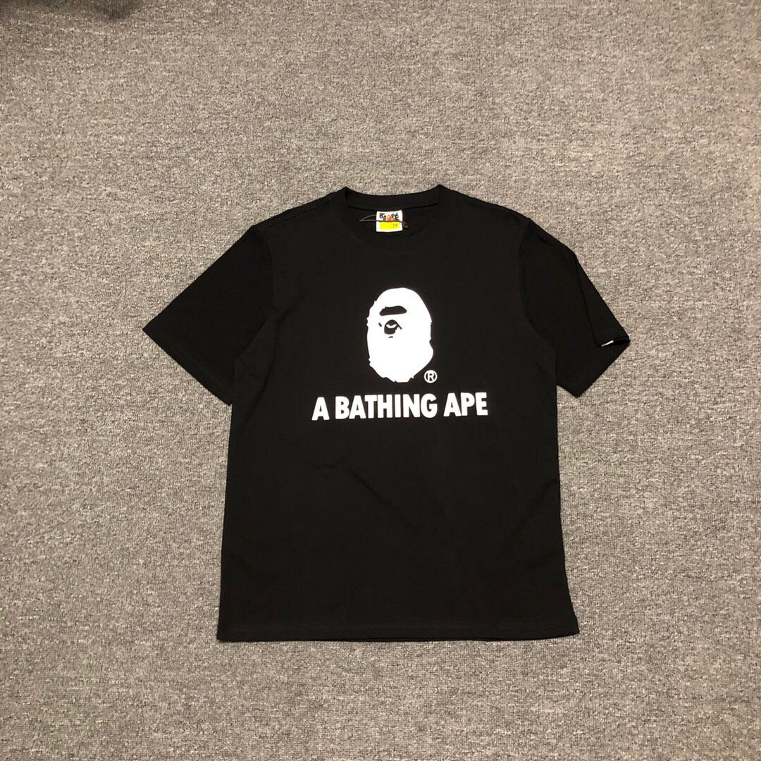 BAPE Classic Camo Ape Head Letter Print Loose Unisex Casual T-Shirt