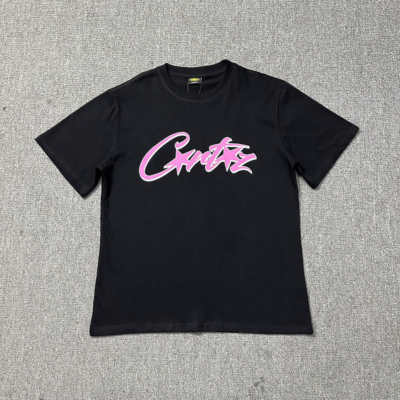 Corteiz Logo Letter Print Crew Neck Short Sleeve T‑Shirt Unisex