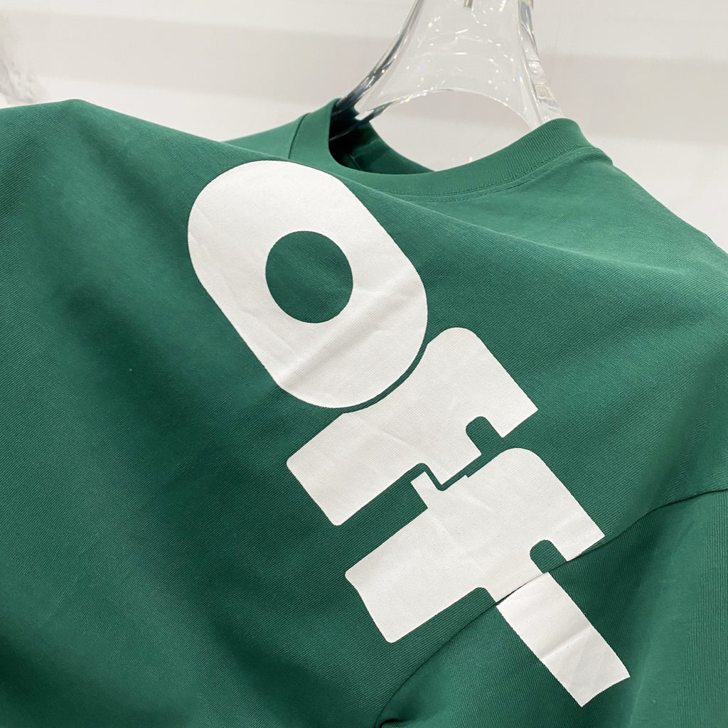 Off-White Large Letter Graphic Crew Neck Short Sleeve T Shirt