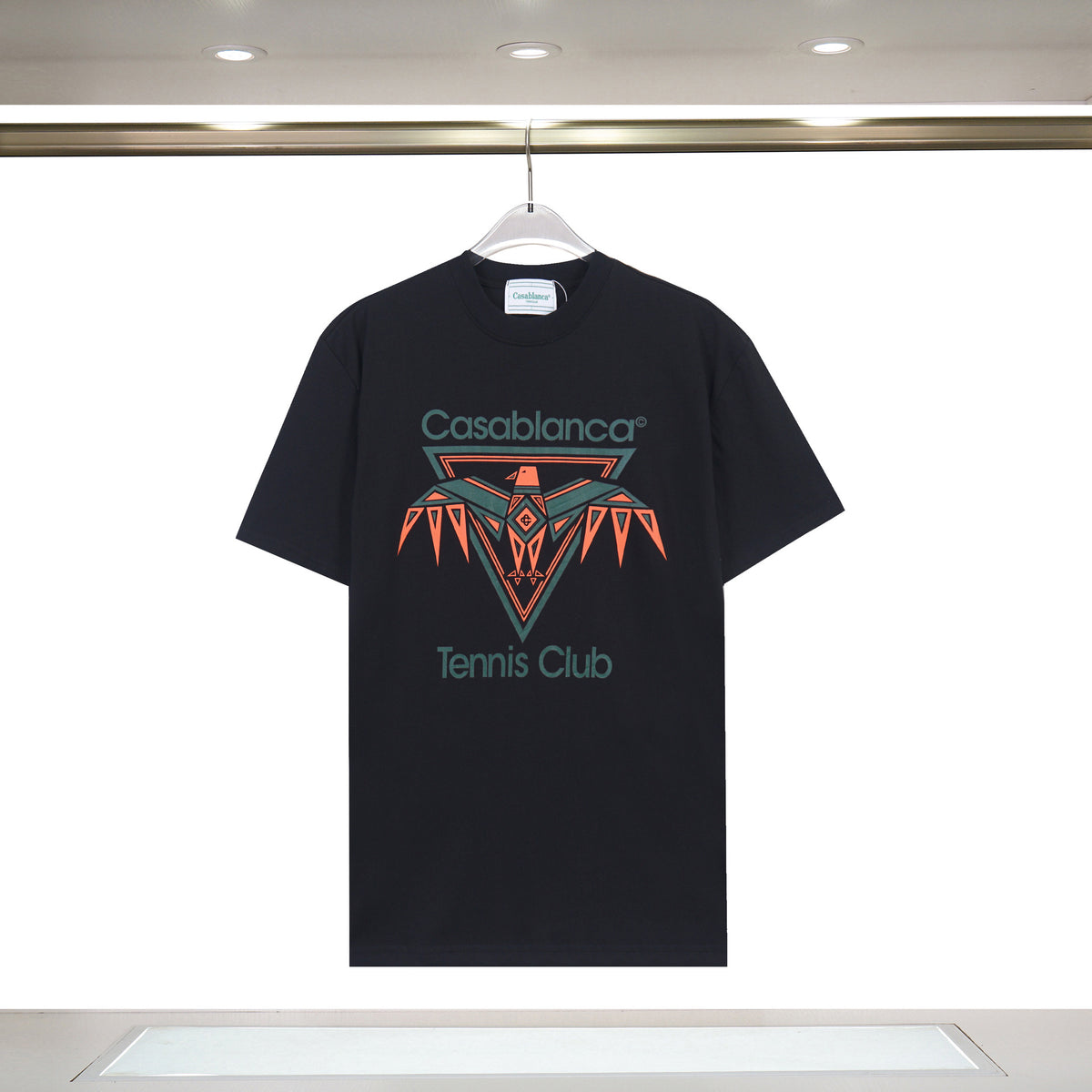Casablanca Tennis Graphic T-Shirt Loose Oversized Short Sleeve Tee