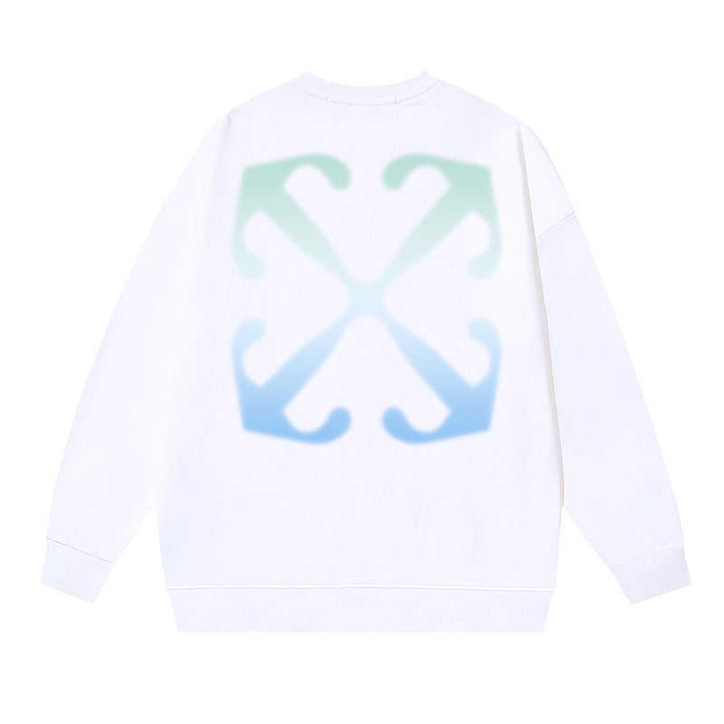Off-White Multi Graphic Arrow Logo Unisex Crew Neck Sweatshirt