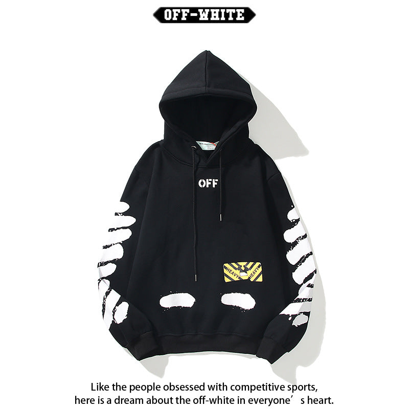 Off-White Arrow Graphic Print Hoodie Streetwear Unisex