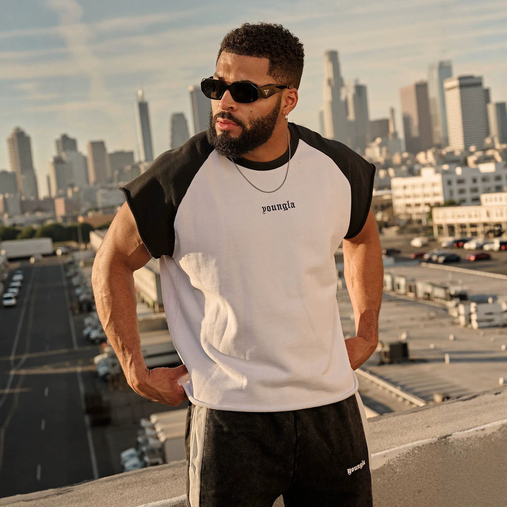 YOUNGLA 4243 Raw Raglan Tanks