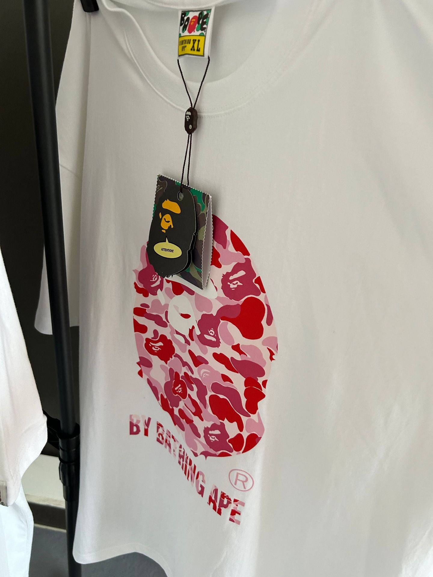BAPE Shark Ape Head Camo Print Crew Neck Short Sleeve T‑Shirt Unisex