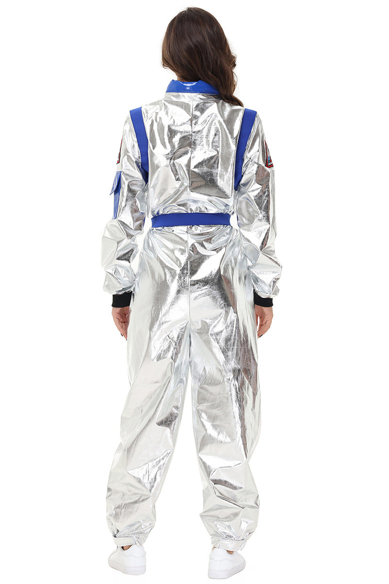 Halloween Women Astronaut Space Suit Cosplay Pilot Jumpsuit Party Sets