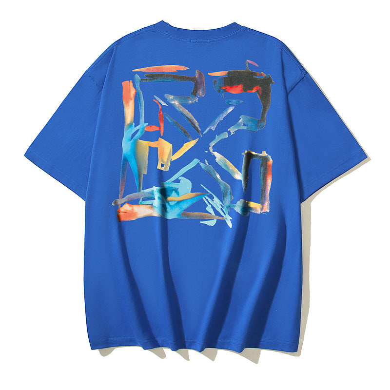 Off‑White Multi‑Sketch Arrow Graphic Oversized Tee Streetwear Unisex