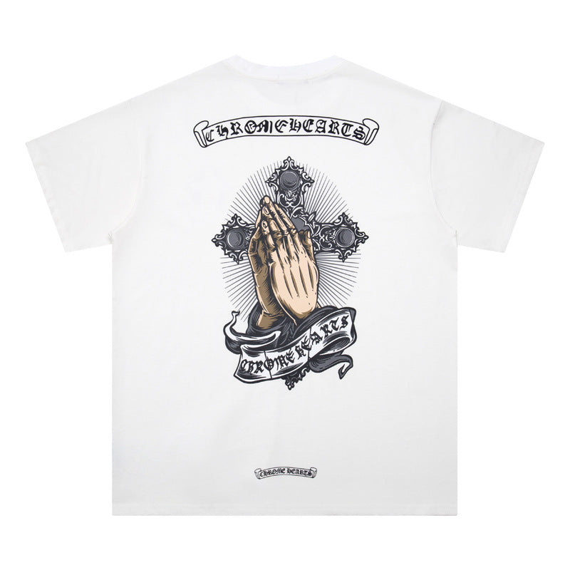 Chrome Hearts Cross Heavyweight Oversized T-Shirt Streetwear Unisex