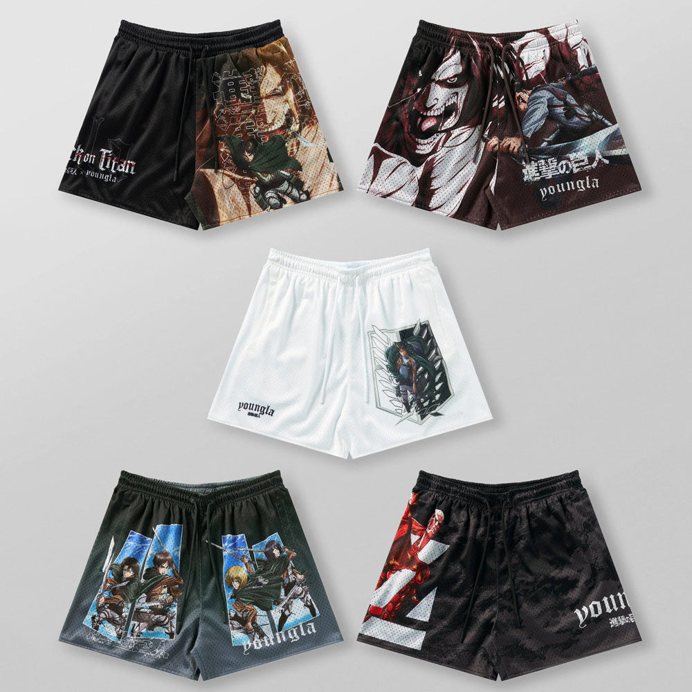 YOUNGLA 1126 AOT© x YLA Mesh Shorts