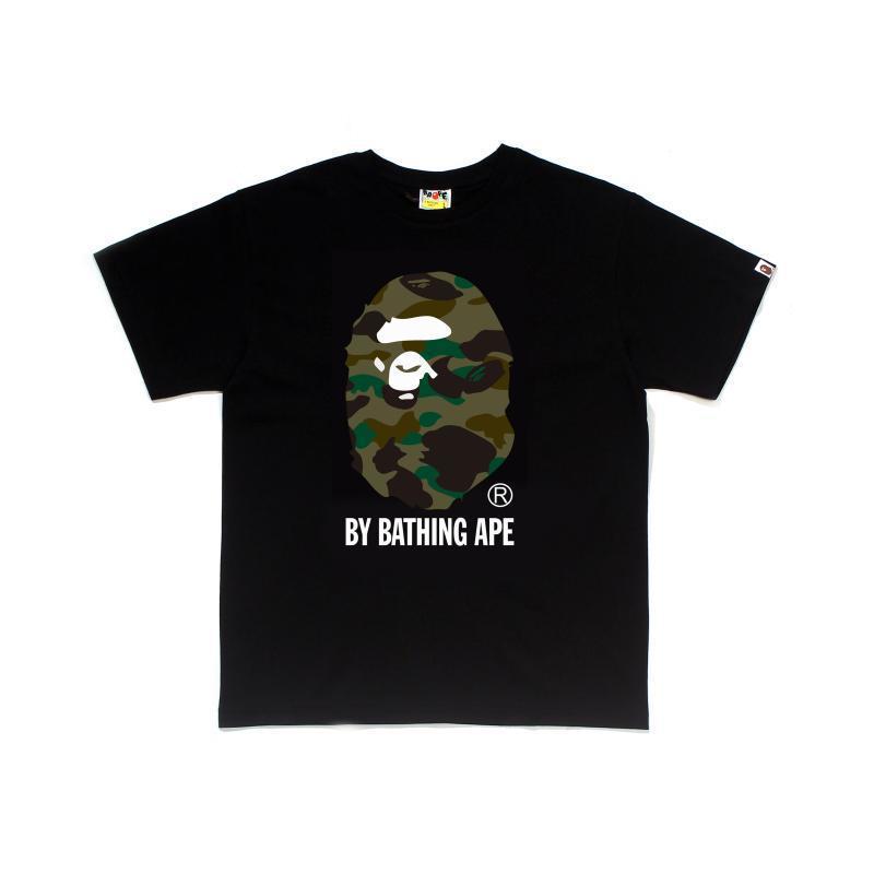 Bape Multi‑Ape‑Head Graphic Oversized Tee Streetwear Unisex