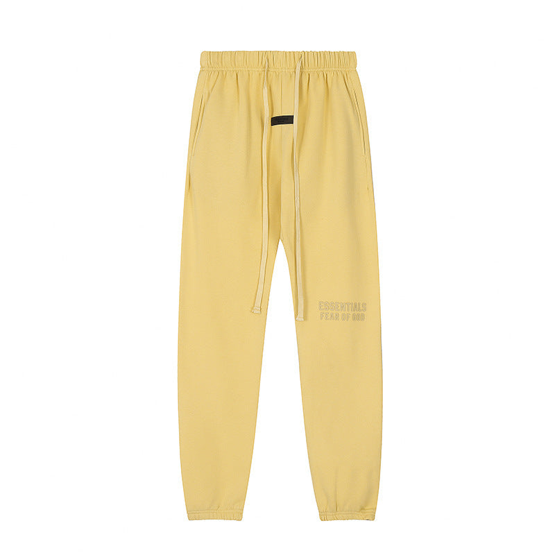 Fear of God ESSENTIALS 3D Silicone Letter Print Hoodie sweatpants