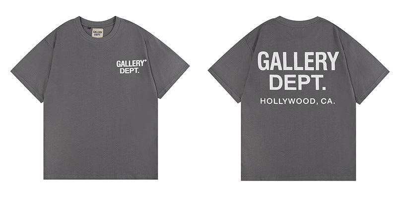 Gallery Dept Classic Logo Slogan Crew Neck Short Sleeve T‑Shirt Unisex