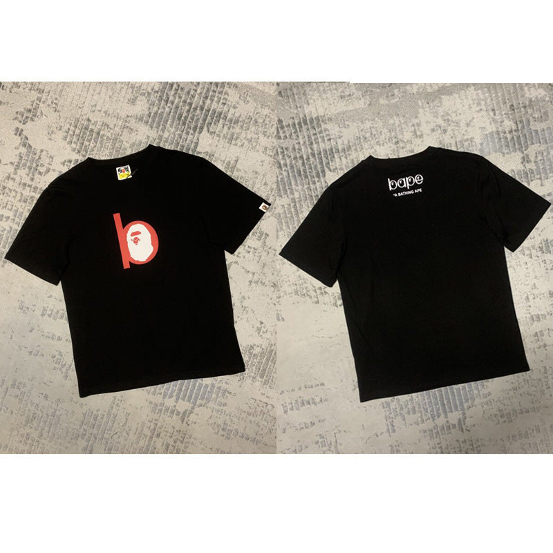 Bape Ape Head Shark Multi‑Print Oversized Tee Streetwear Unisex