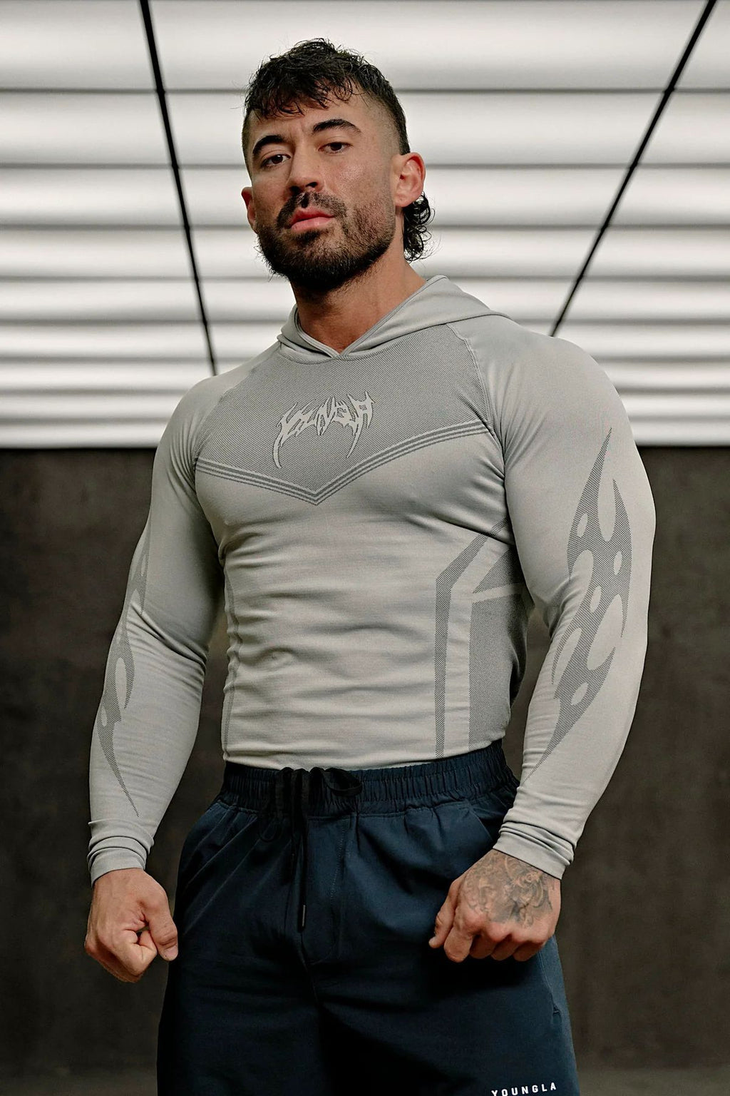 YOUNGLA 8062 Warrior Compression Hoodies
