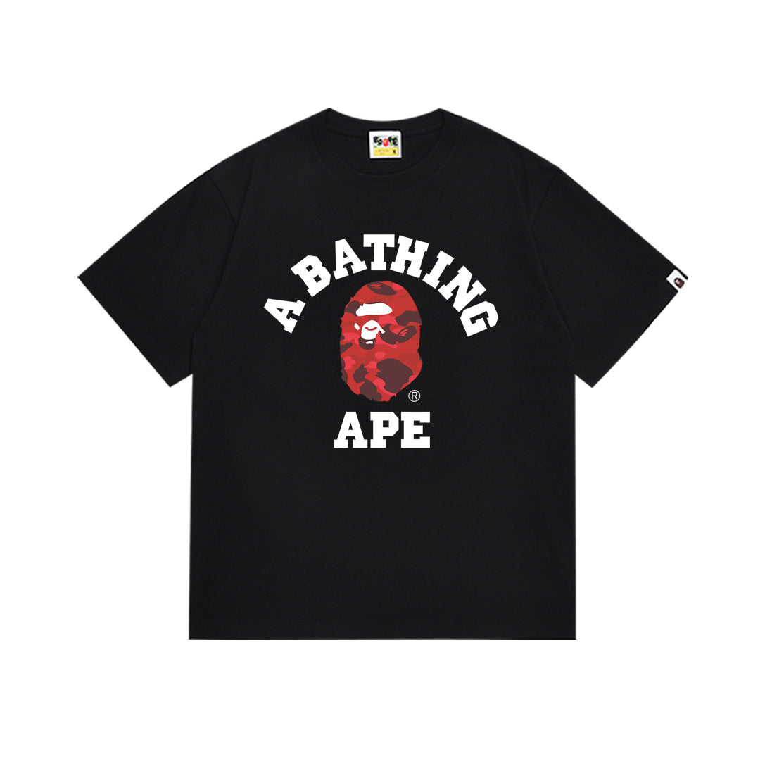 BAPE Camo Ape Head Graphic Print Short Sleeve Tee Streetwear Unisex