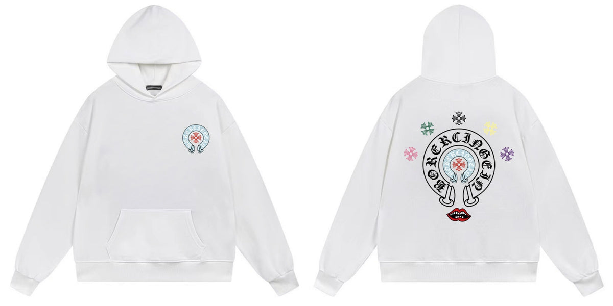 Chrome Hearts Cross Horseshoe Hoodie Vintage Goth Streetwear Pullover