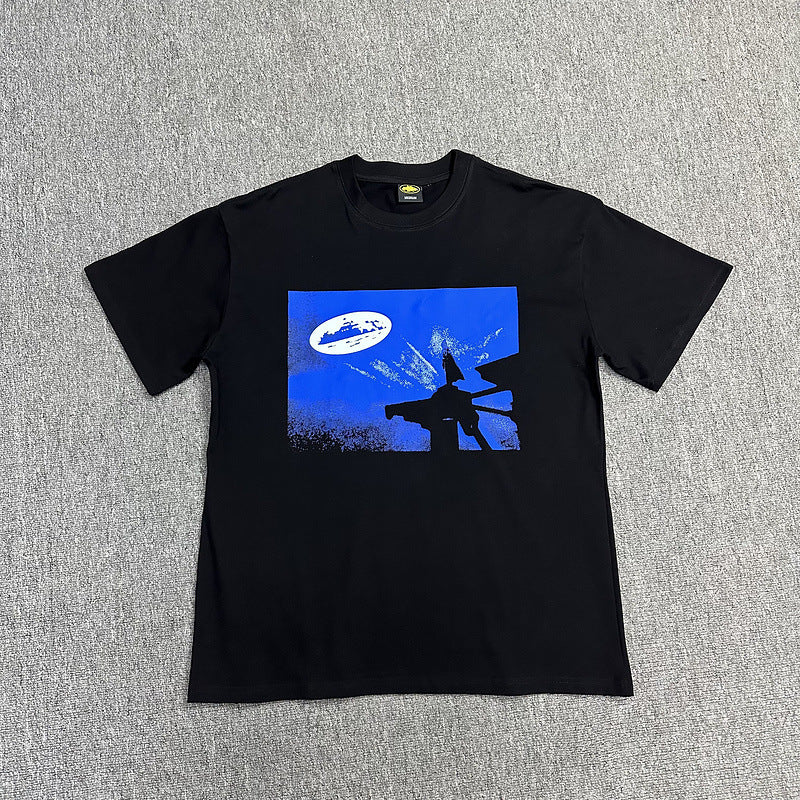 Corteiz Alcatraz Logo Letter Crew Neck Short Sleeve T‑Shirt Unisex