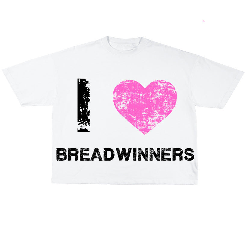 Y2K Cartoon- & Anime-Grafik Unisex Oversized Streetwear Baumwoll-T-Shirt