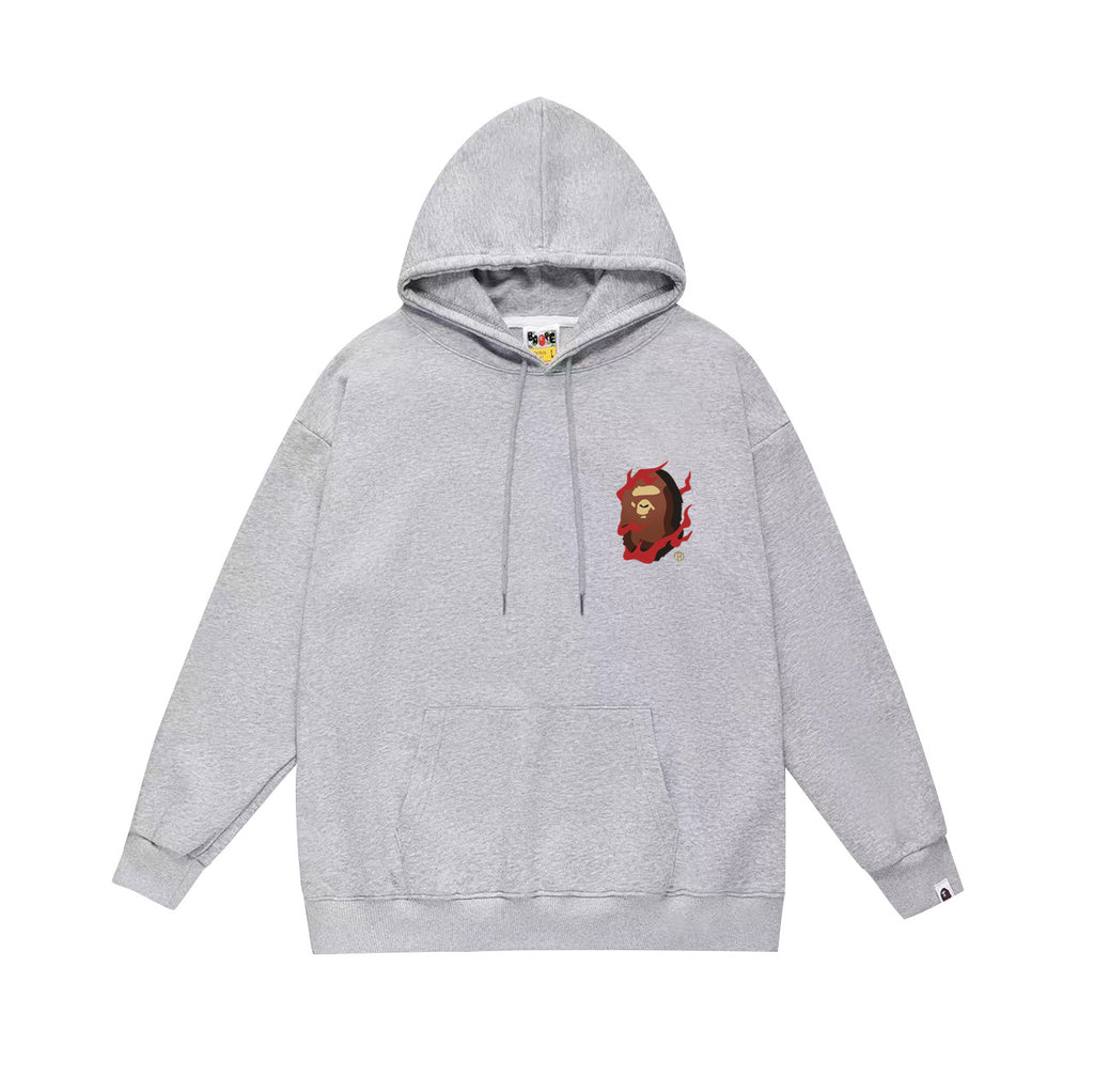 BAPE Hoodie Multi Camo Ape Head Print Street Fleece Pullover