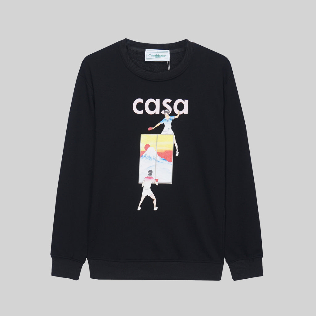 Casablanca Arch Logo Crewneck Casa Graphic Print Casual Pullover