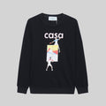 Casablanca Arch Logo Crewneck Casa Graphic Print Casual Pullover