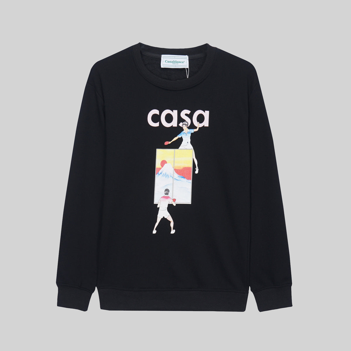 Casablanca Arch Logo Crewneck Casa Graphic Print Casual Pullover