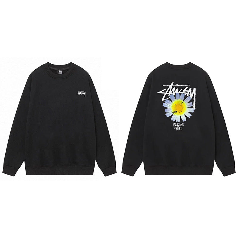 Stussy Graphic Crewneck Sweatshirt 8 Ball Dice Street Casual Pullover