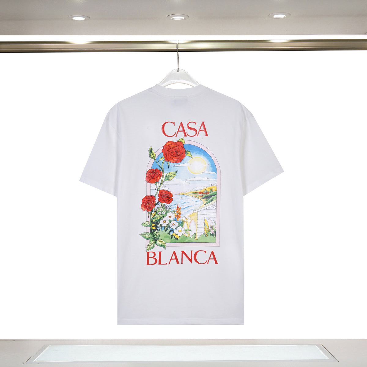 Casablanca Art Print Loose Unisex Short Sleeve Graphic T-Shirt
