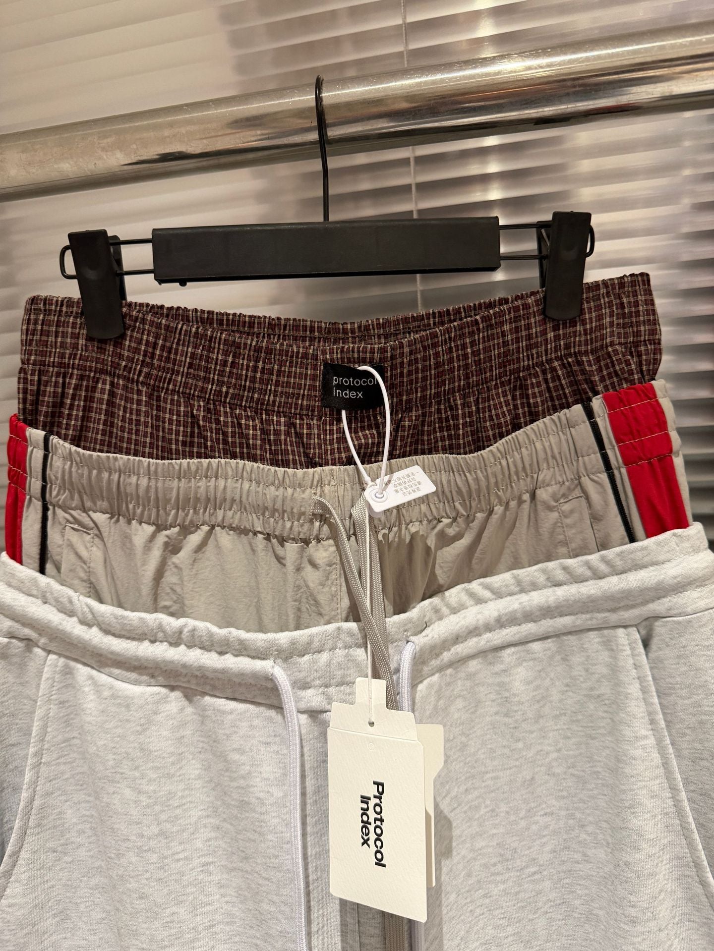 Protocol Index British Flag Embroidery Triple Waist Wide Leg Sweatpants