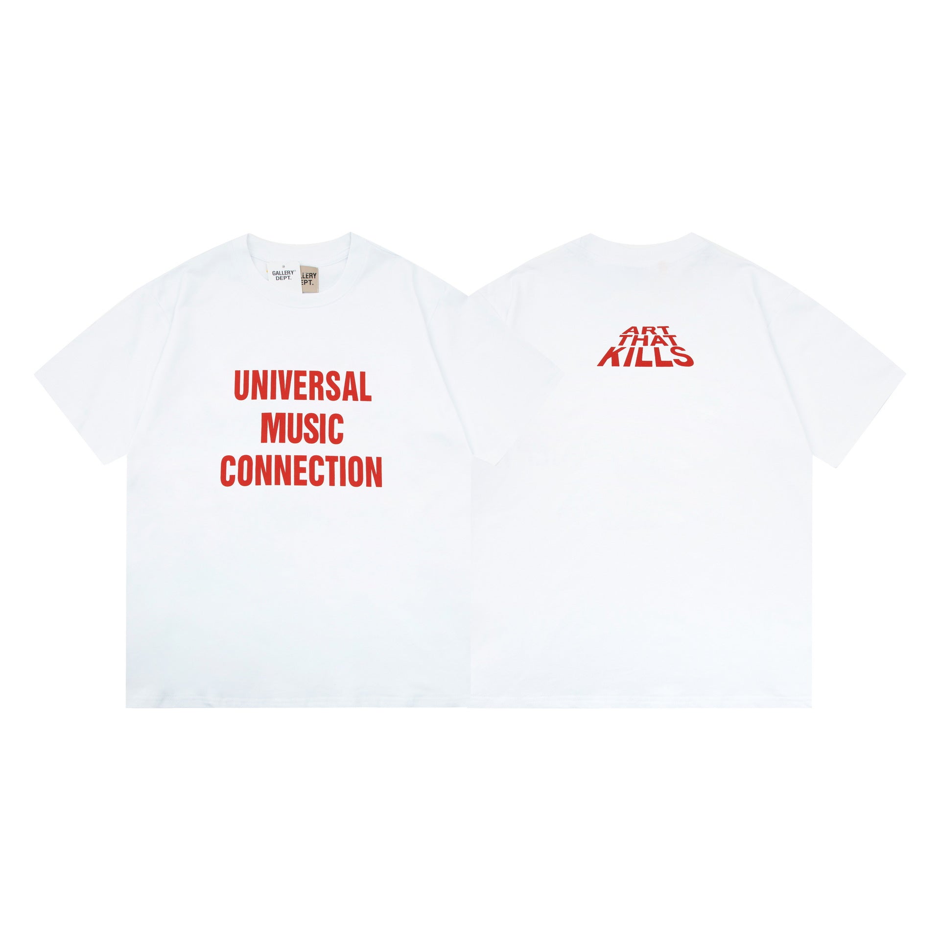 Gallery Dept Vintage Washed Graphic Short Sleeve Tee Streetwear Unisex