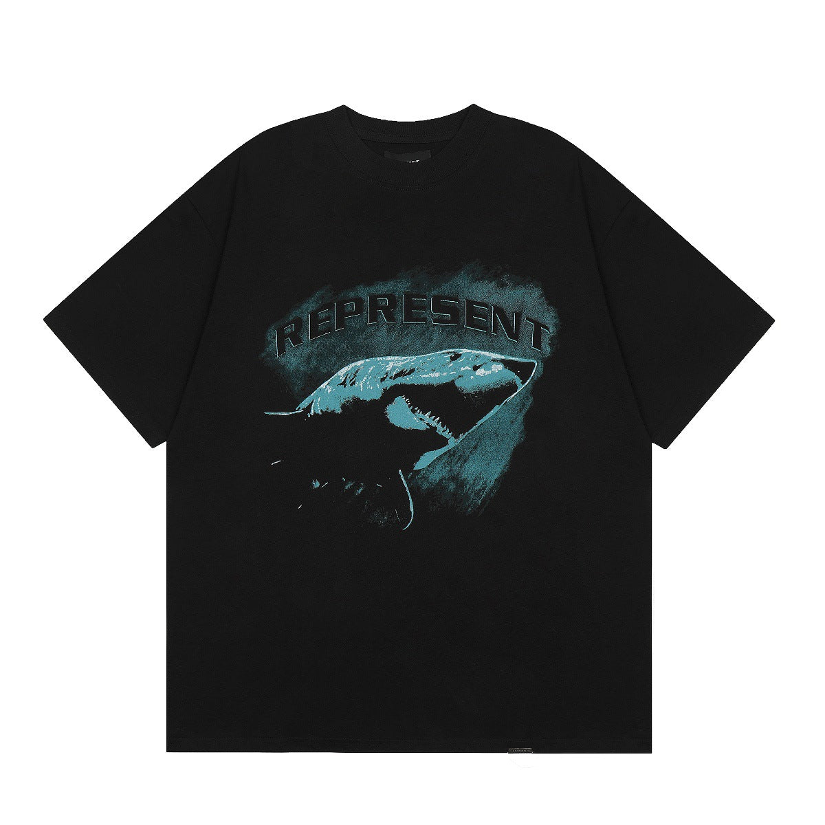 Represent Shark Washed Graphic Oversized Tee Streetwear Unisex