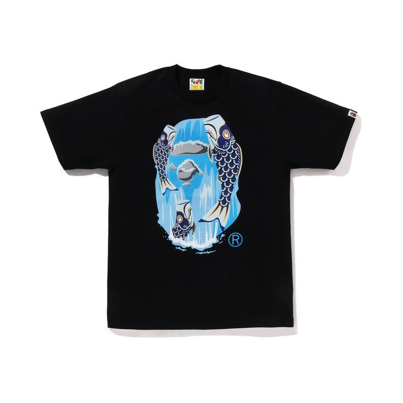 Bape Ape Head Shark Koi Fuji Graphic Oversized Tee Streetwear Unisex