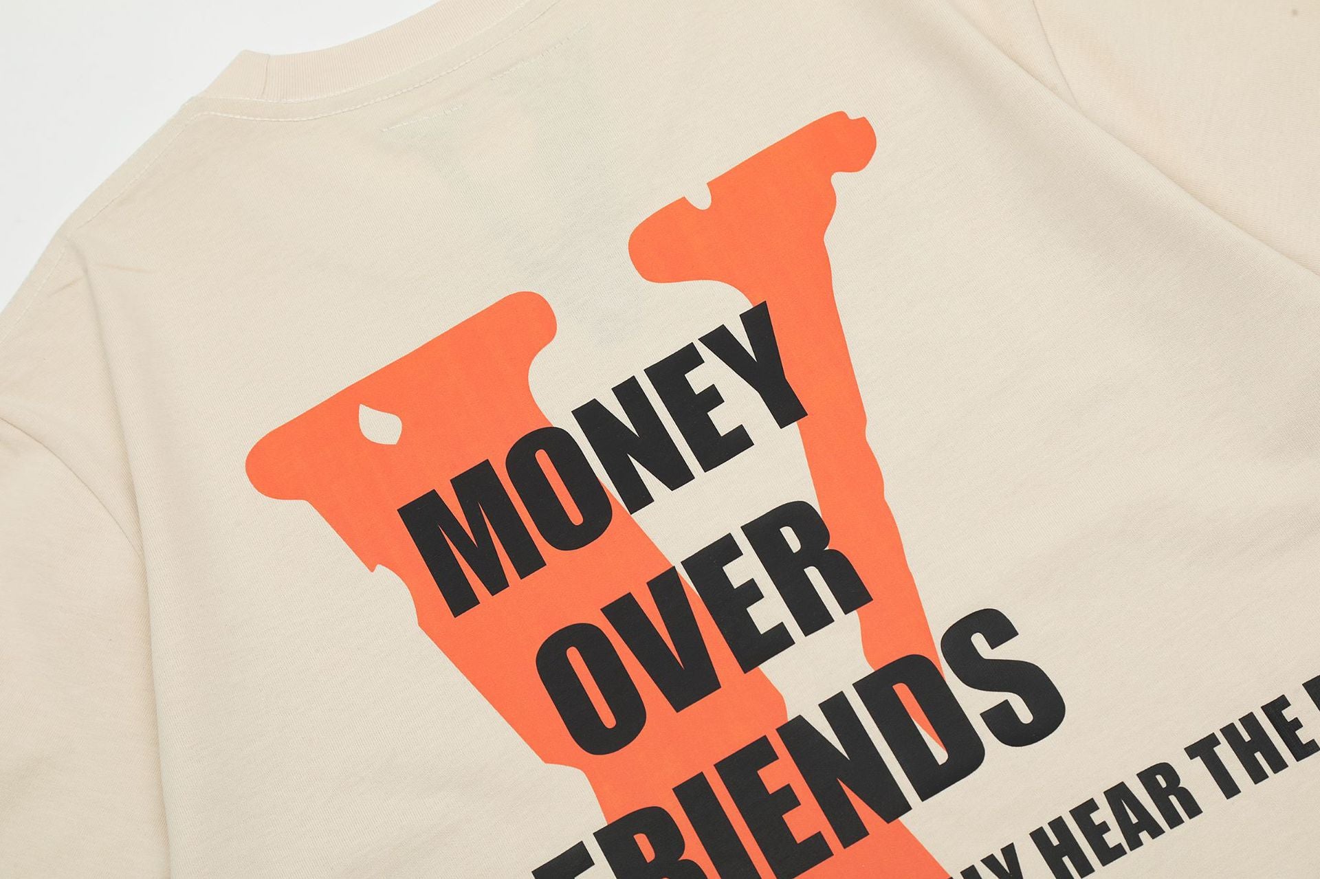 Vlone Big V Letter Graphic Short Sleeve Tee Streetwear Unisex