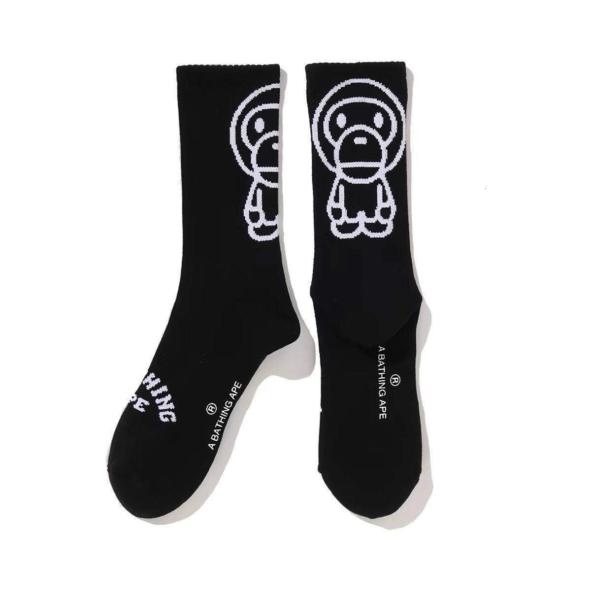 BAPE Baby Milo Outline Jacquard Crew Socks Unisex