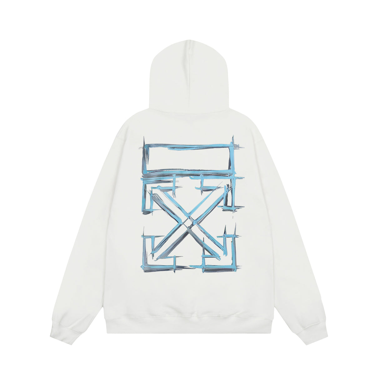 Off‑White Multi‑Arrow Abstract Graphic Oversized Hoodie Streetwear
