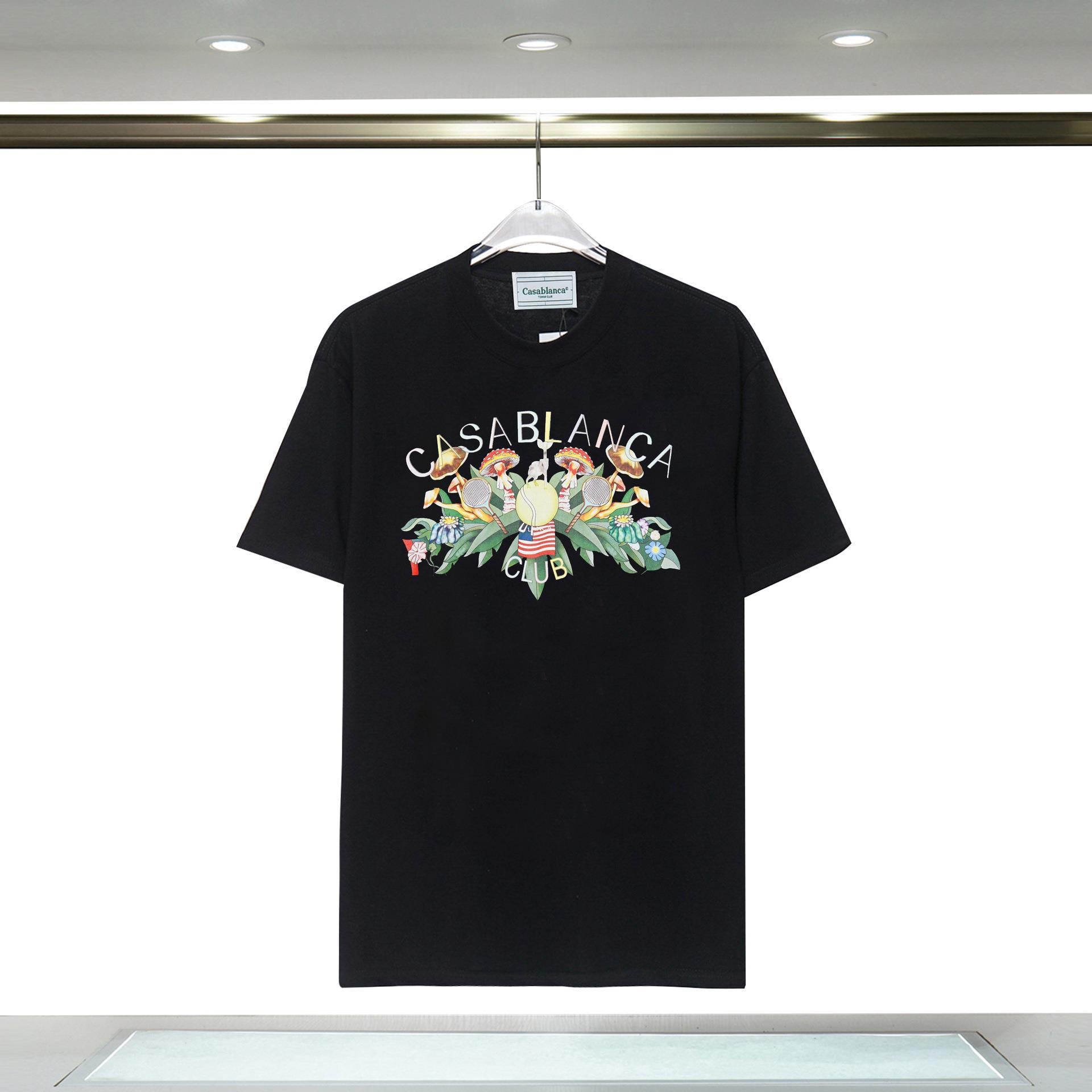 Casablanca Arch Graphic Logo Print Short Sleeve Tee Streetwear Unisex