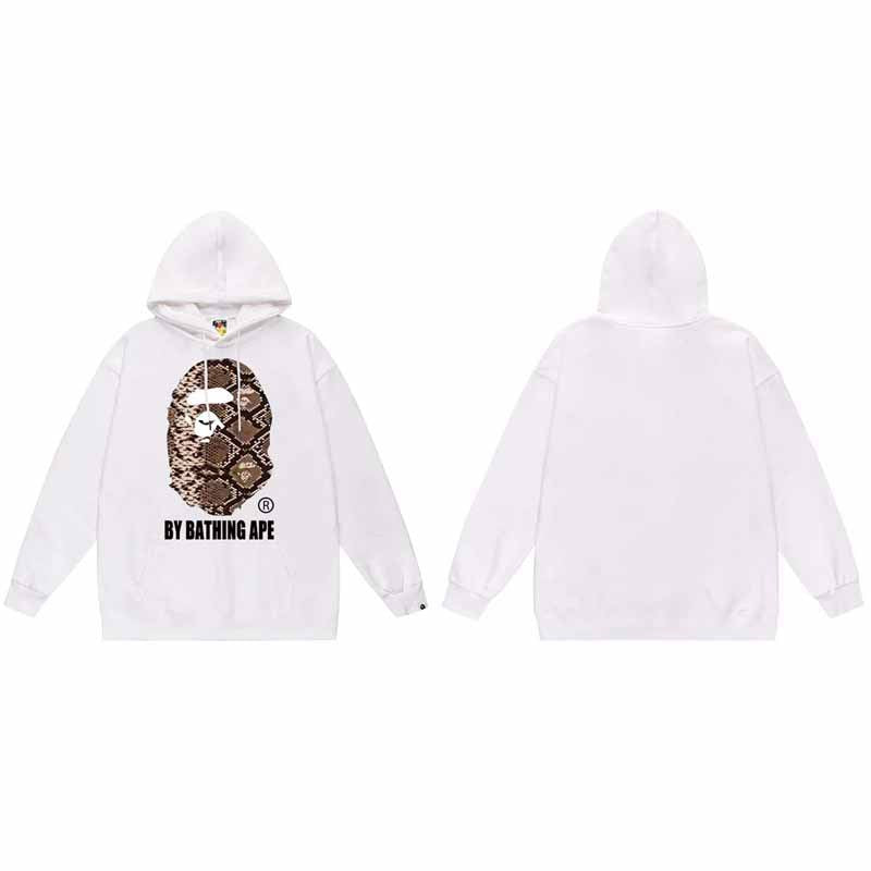 BAPE Hoodie Baby Milo Ape Head Multi Graphic Street Fleece Pullover