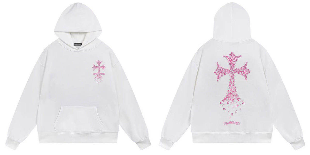Chrome Hearts Cross Horseshoe Hoodie Vintage Goth Streetwear Pullover