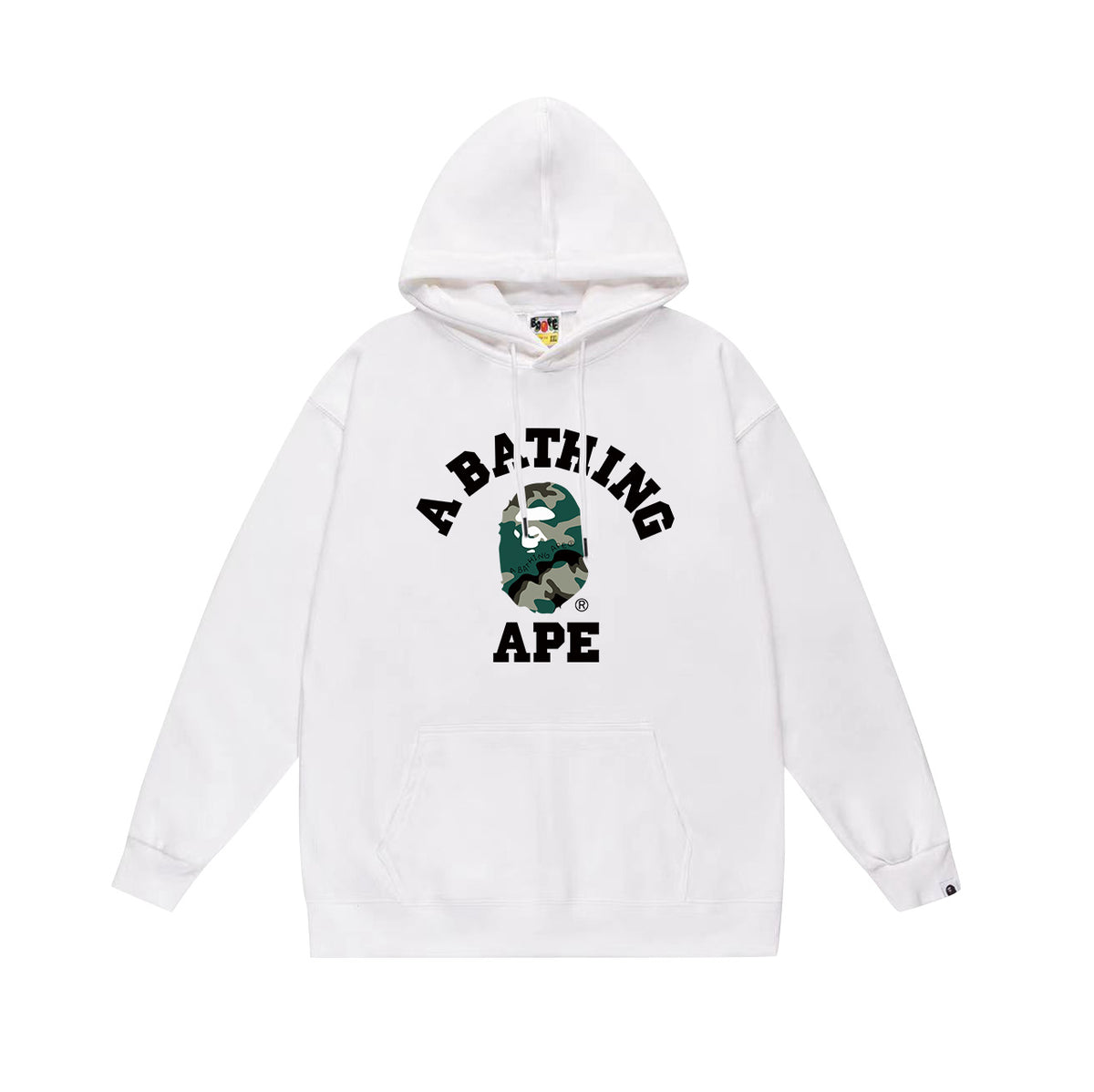 Bape Camo Ape Head Graphic Vintage Washed Oversized Hoodie Streetwear