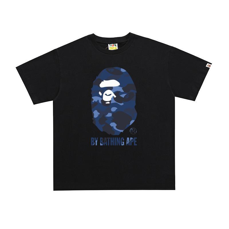 BAPE Ape Head Print Loose Unisex Streetwear T-Shirt