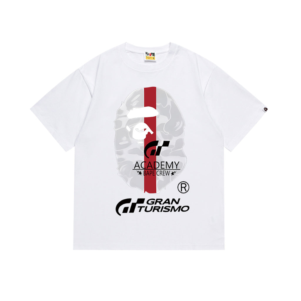 Bape Maneki Neko Ape Head Graphic Oversized Tee Streetwear Unisex