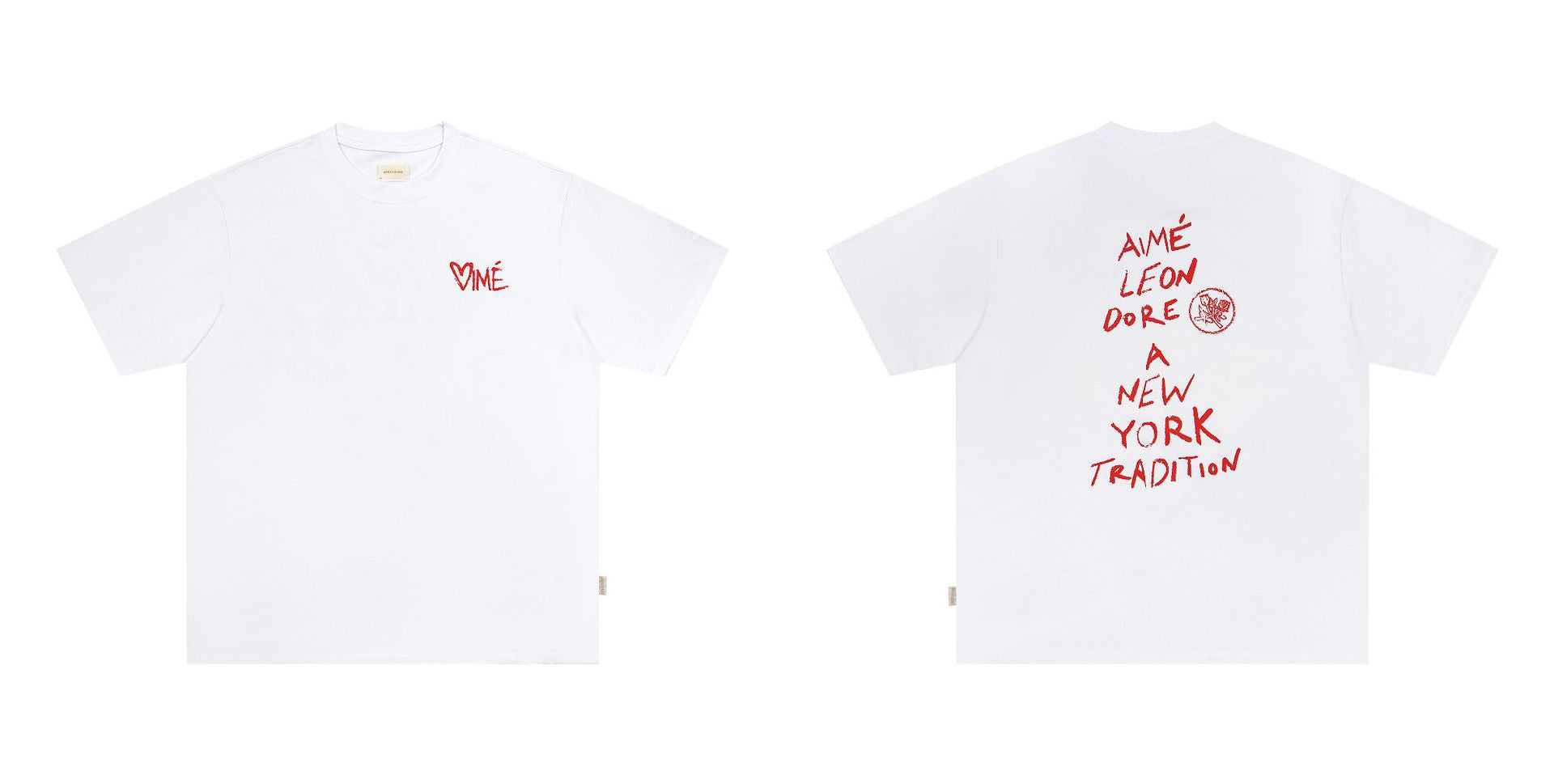 Aime Leon Dore Letter Graphic Crew Neck Short Sleeve T Shirt