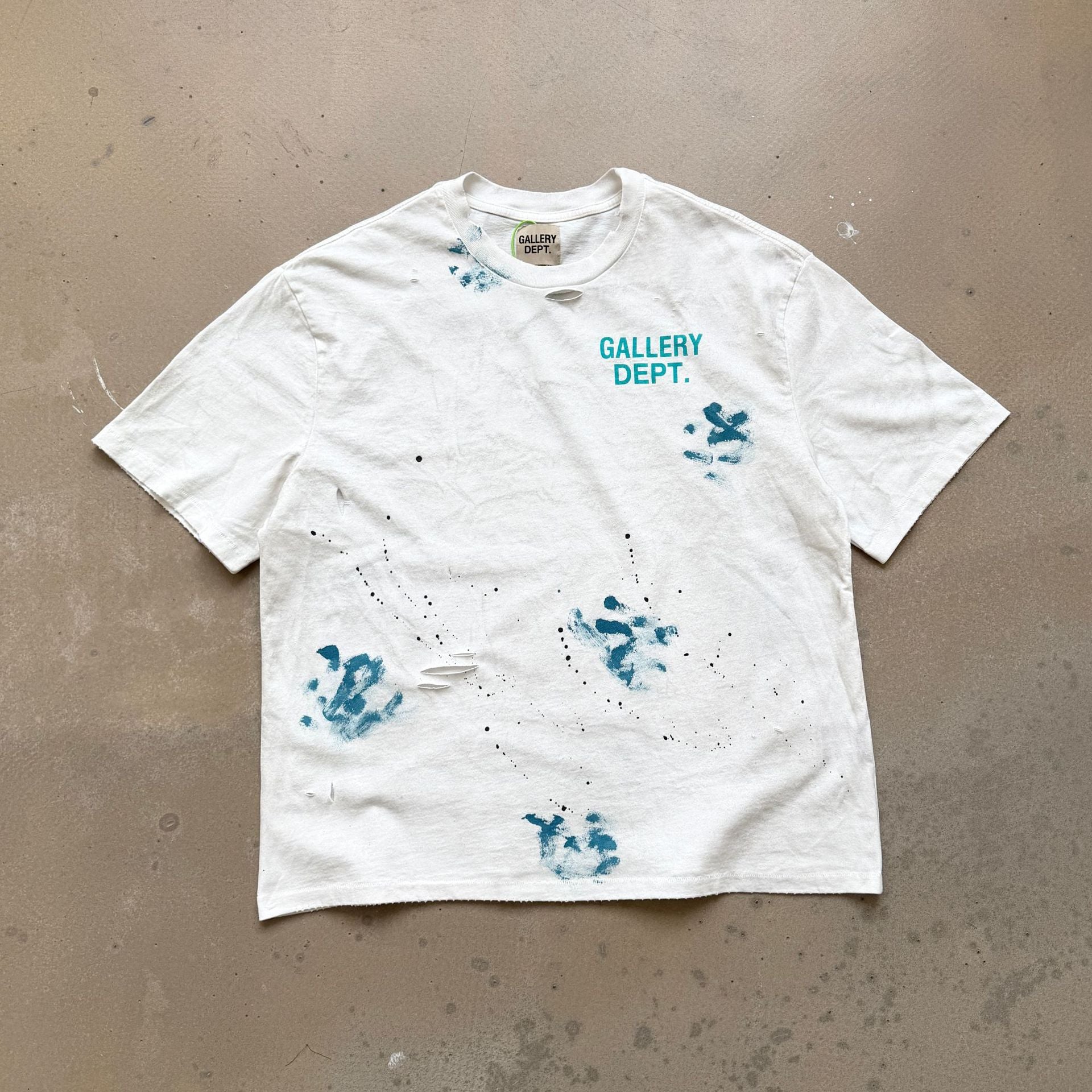 Gallery Dept California Limited Floral Distressed Crew Neck T Shirt