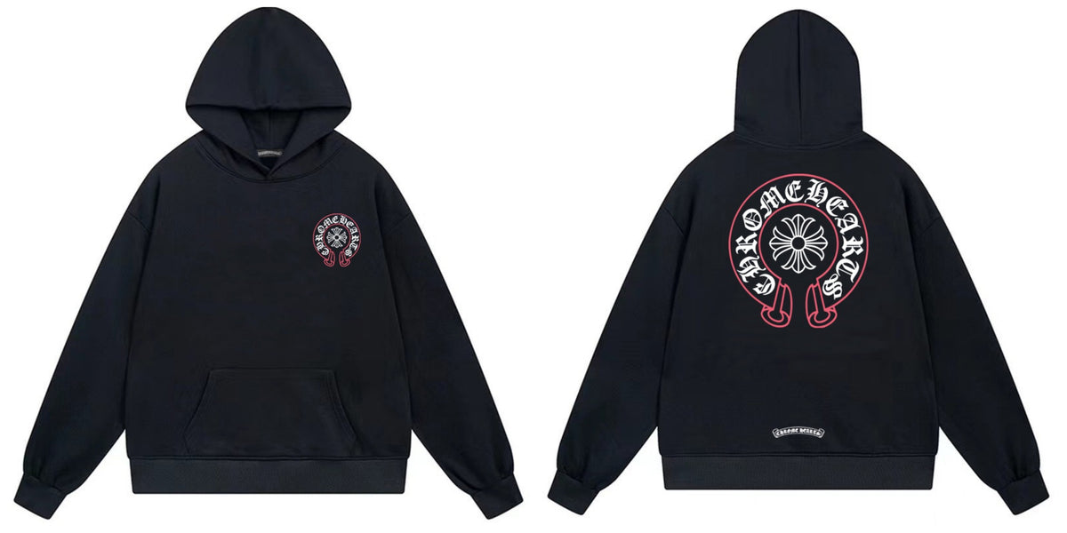 Chrome Hearts Cross Horseshoe Hoodie Vintage Goth Streetwear Pullover