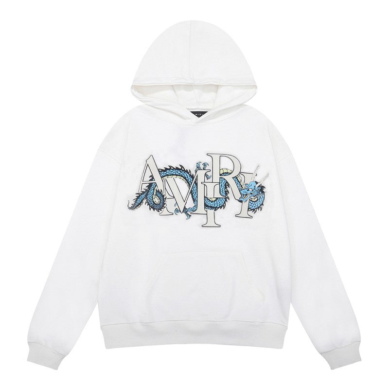 Amiri Letter Graphic Print Hoodie Streetwear Unisex