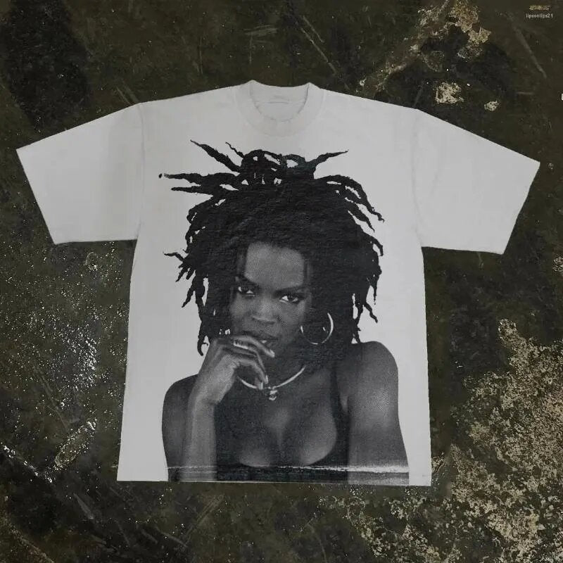 Y2K Punk Vintage Rap Graphic Unisex Oversized Streetwear Baumwoll T-Shirt