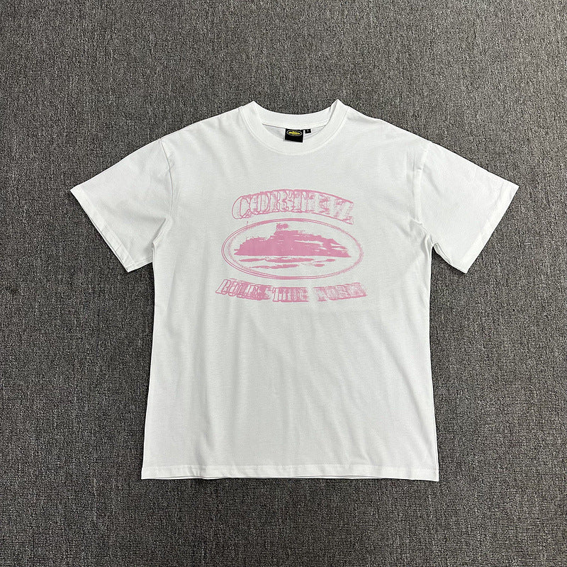 Corteiz Alcatraz Logo Letter Crew Neck Short Sleeve T‑Shirt Unisex